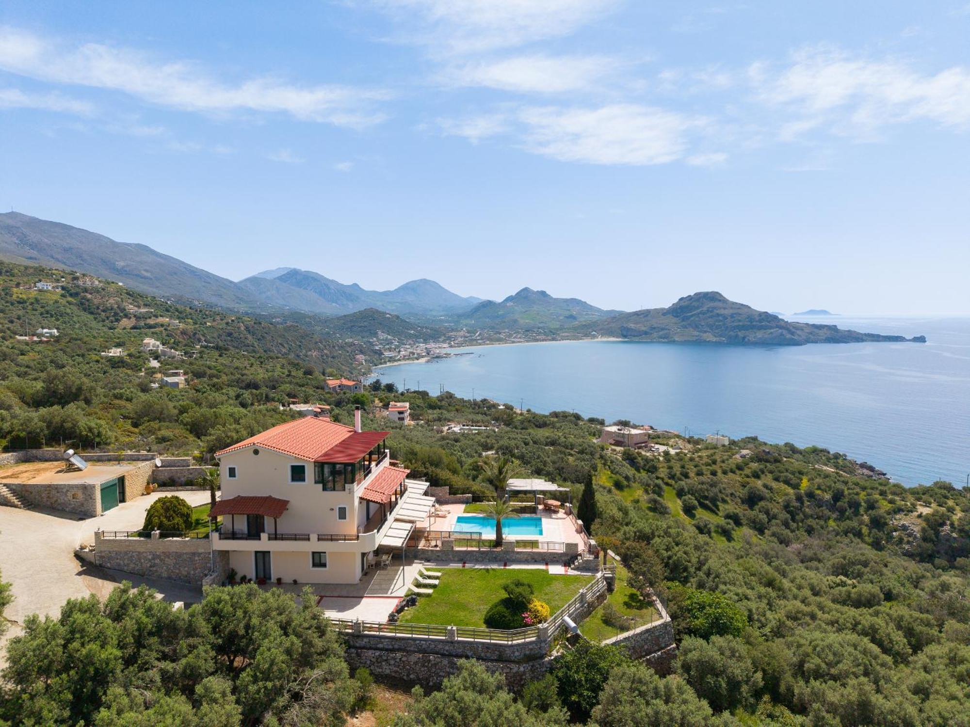 Souda Bay Loggia Villa Sellía Exteriör bild